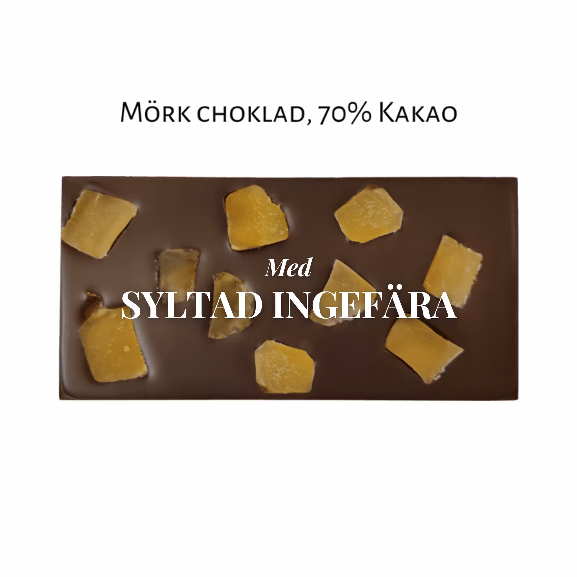 Pralinhuset - 70% Kakao - Syltad Ingefära