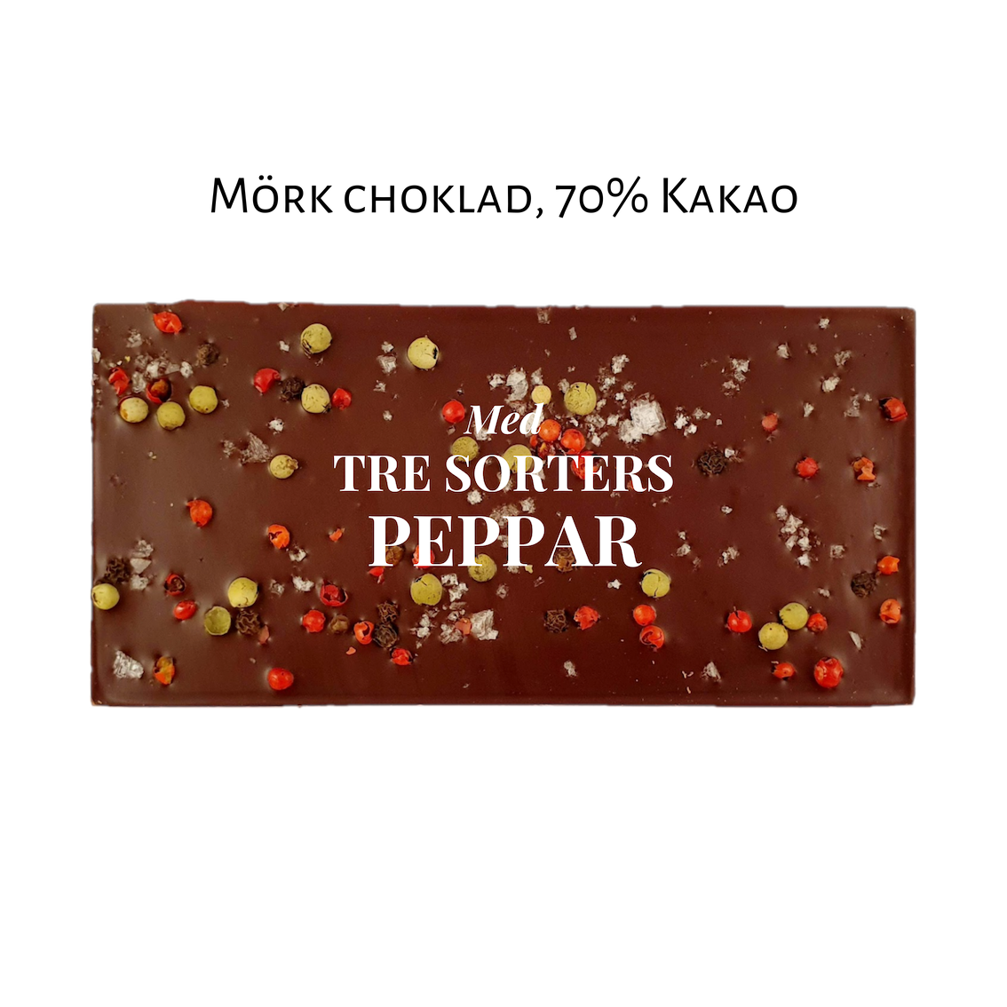 Pralinhuset - 70% Kakao - Tre Sorters Peppar