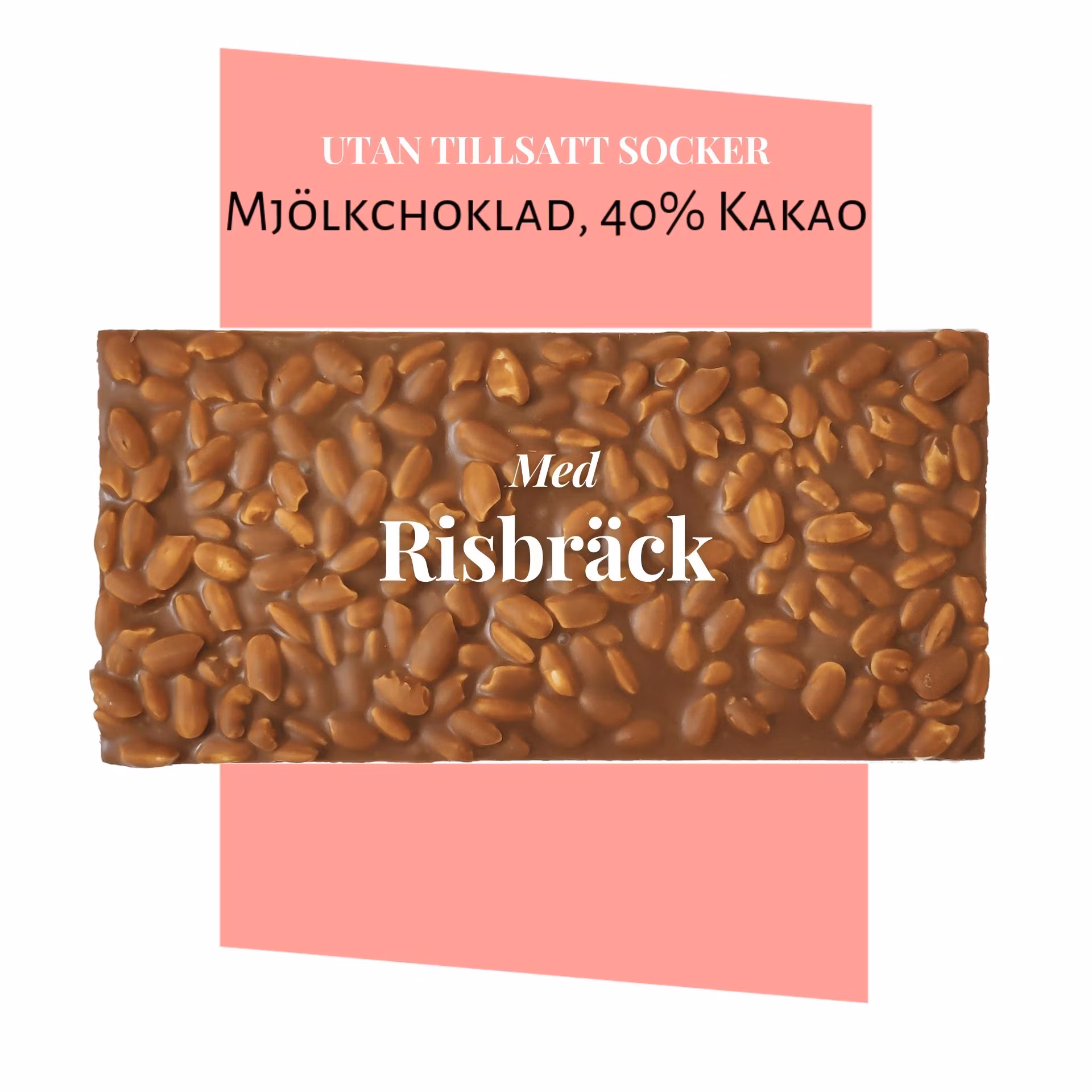 Pralinhuset - 40% Kakao - Risbräck - Utan Tillsatt Socker