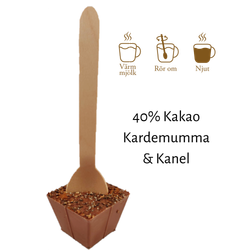 Pralinhuset - Drickchoklad - 40% Kakao - Kanel & Kardemumma