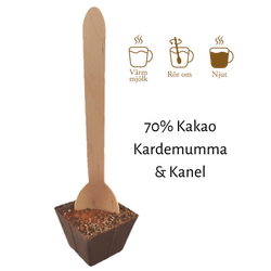 Pralinhuset - Drickchoklad - 70% Kakao - Kanel & Kardemumma