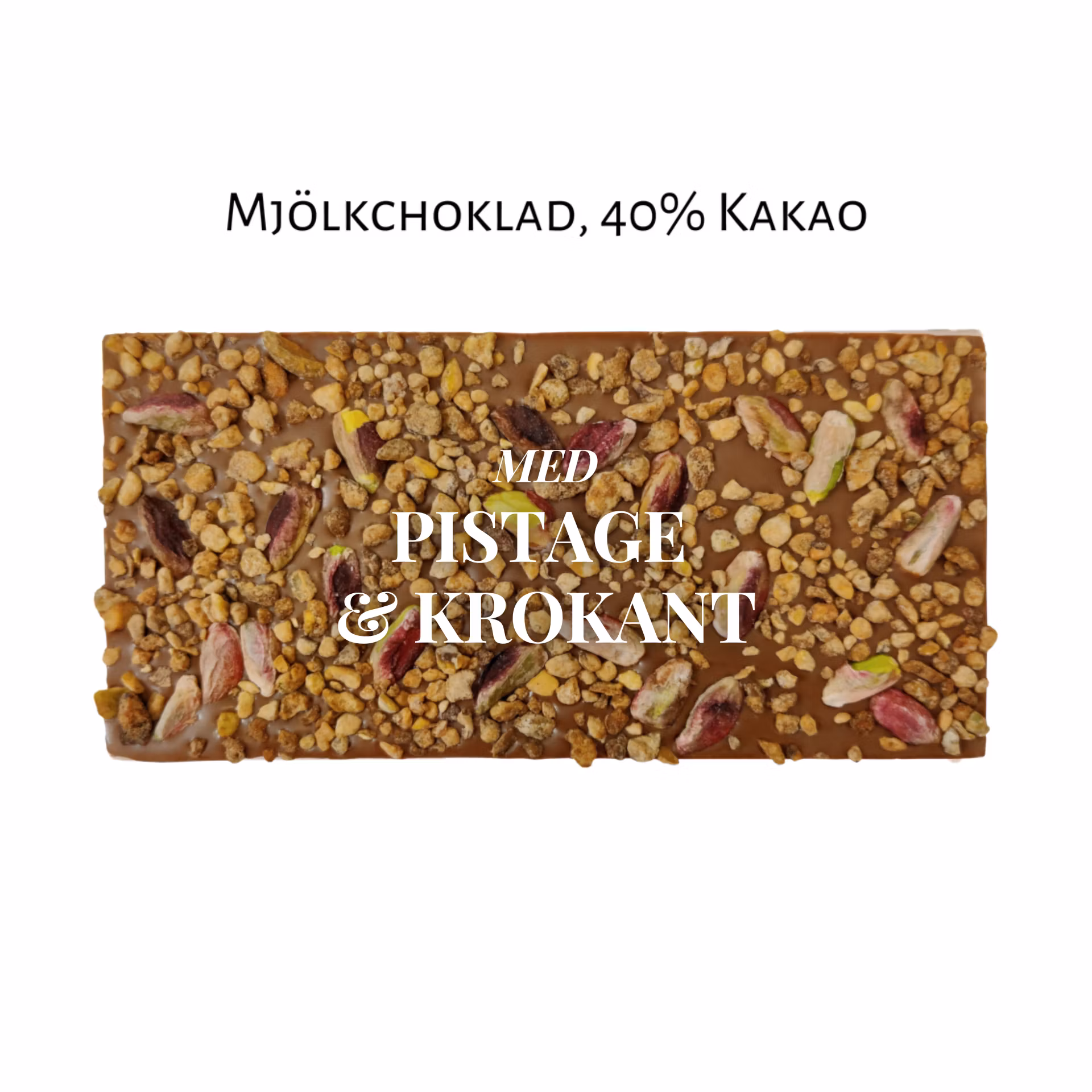 Pralinhuset - 40% Kakao - Pistagekrokant