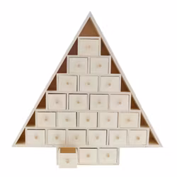 Tom Julkalender - Christmas Tree - Träkalender