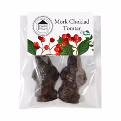 Pralinhuset - Julpåse - 2 pack Tomtar - Mörk Choklad