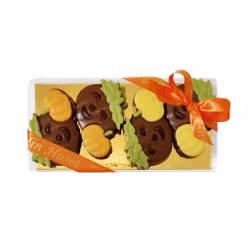 Pralinhuset - Happy Pumpkins Ask - Vit Choklad & Mjölkchoklad