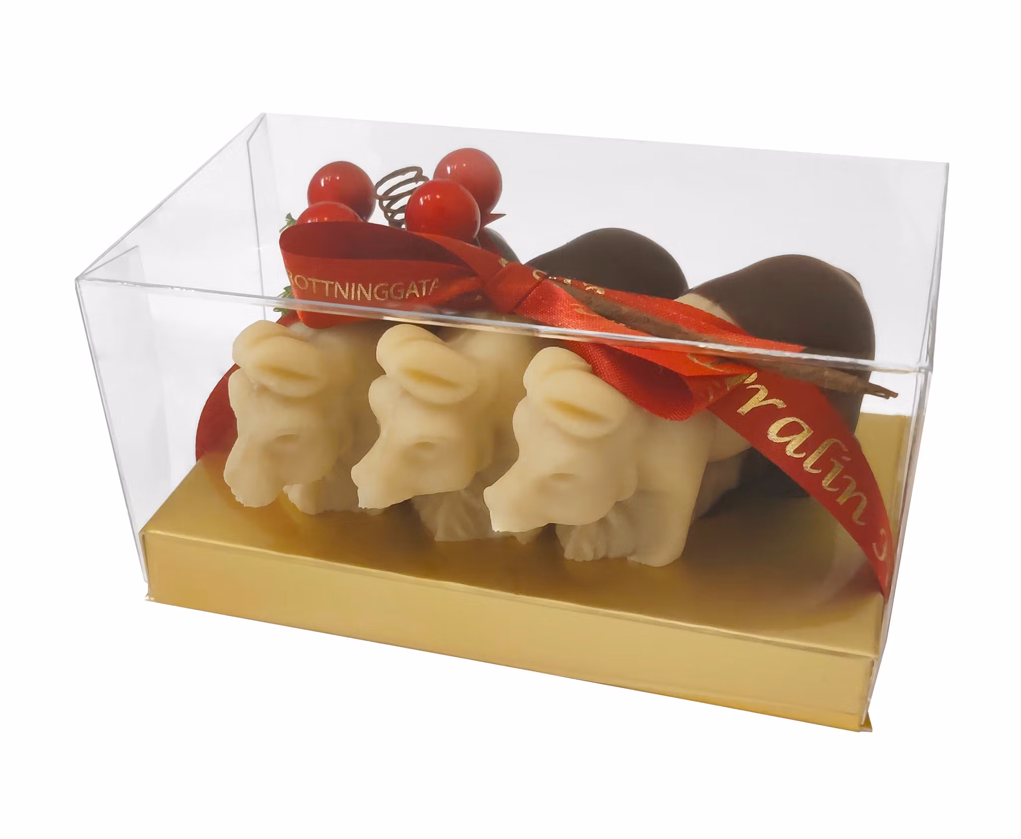Pralinhuset - Marsipangris - 3st Julgrisar - 120g