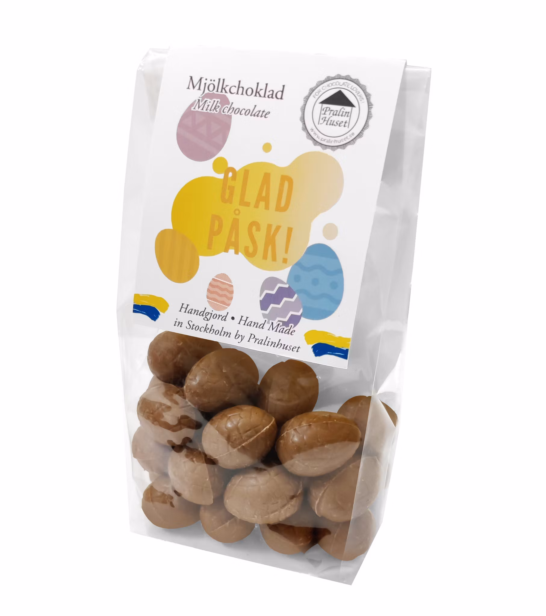 Påskpåse - Vitsippa - Mjölkchokladägg - 100 gram
