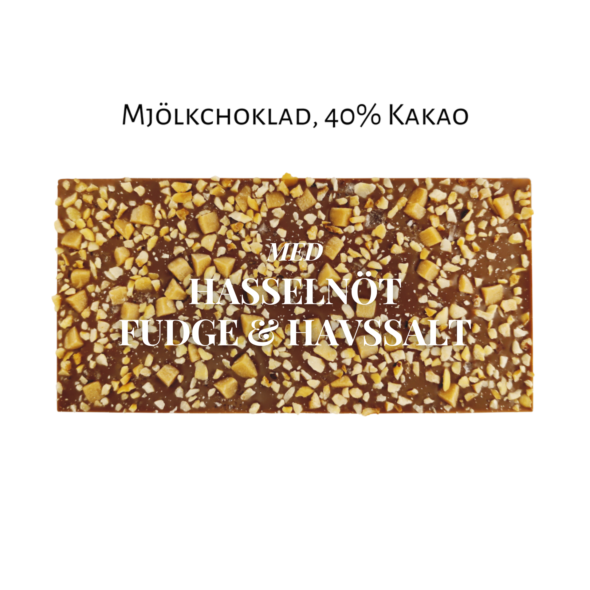 Pralinhuset - 70% Kakao - Hasselnöt, Fudge & Havssalt