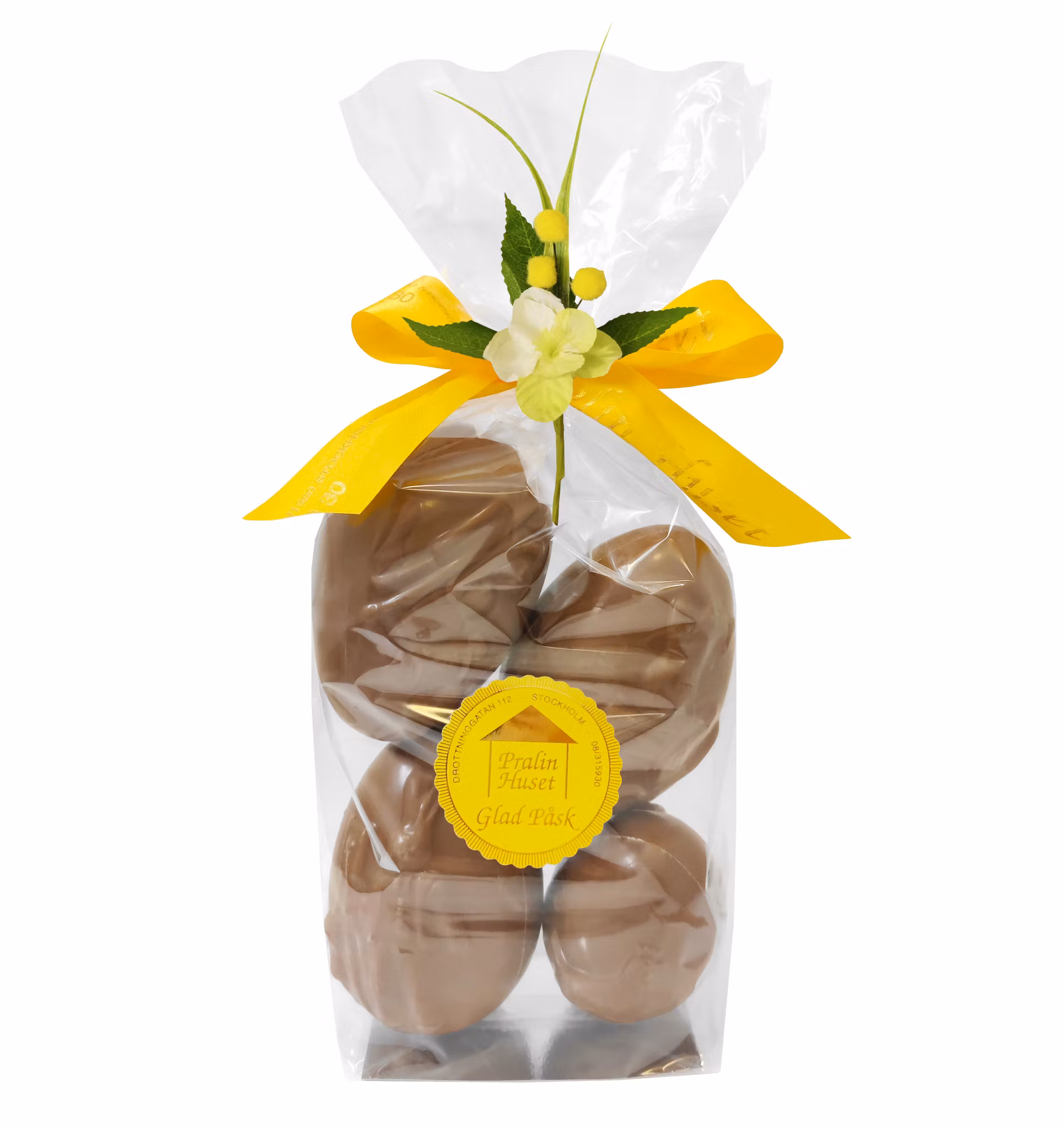 Påskpåse - Näckros - Mjölkchokladägg Med Motiv - 130 gram