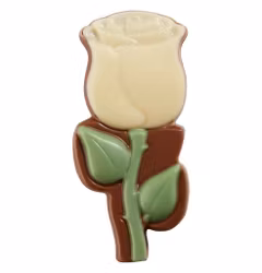 Chokladfigur - Vit Ros - Mjölkchoklad
