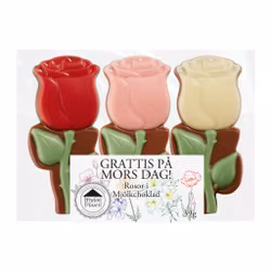 Pralinhuset - Grattis på Mors Dag! - Rosor 3 pack