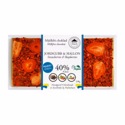 Pralinhuset - Mjölkfri Choklad - Jordgubb & Hallon