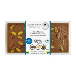 Pralinhuset - Mjölkfri Choklad - Pistage & Kardemumma