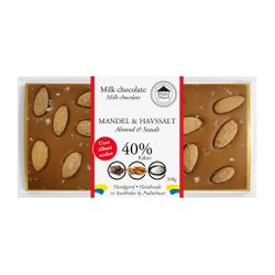 Pralinhuset - 40% Kakao - Mandel & Havssalt - Utan Tillsatt Socker
