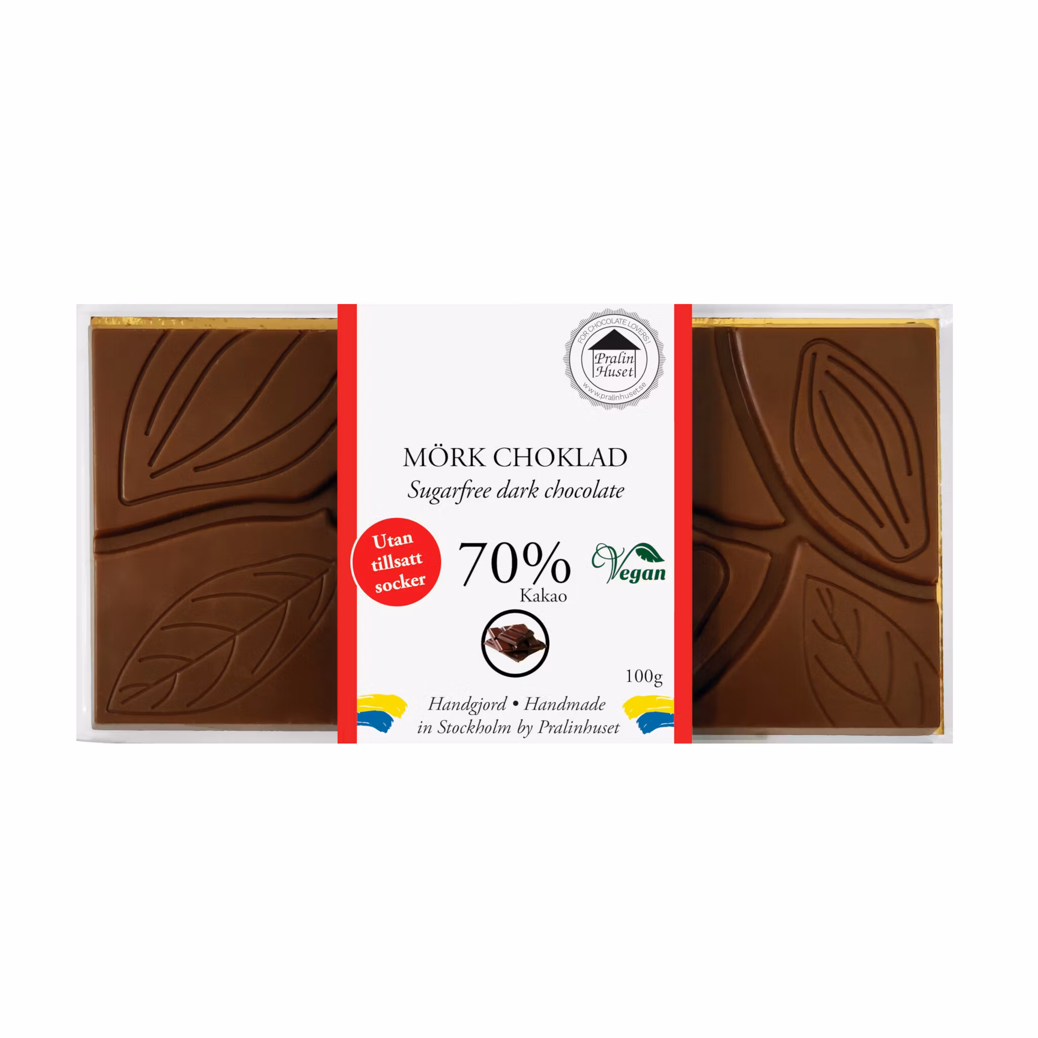 Pralinhuset - 70% Kakao - Ren - Utan Tillsatt Socker