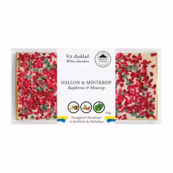 Pralinhuset - Vit Choklad - Hallon & Mintkrisp