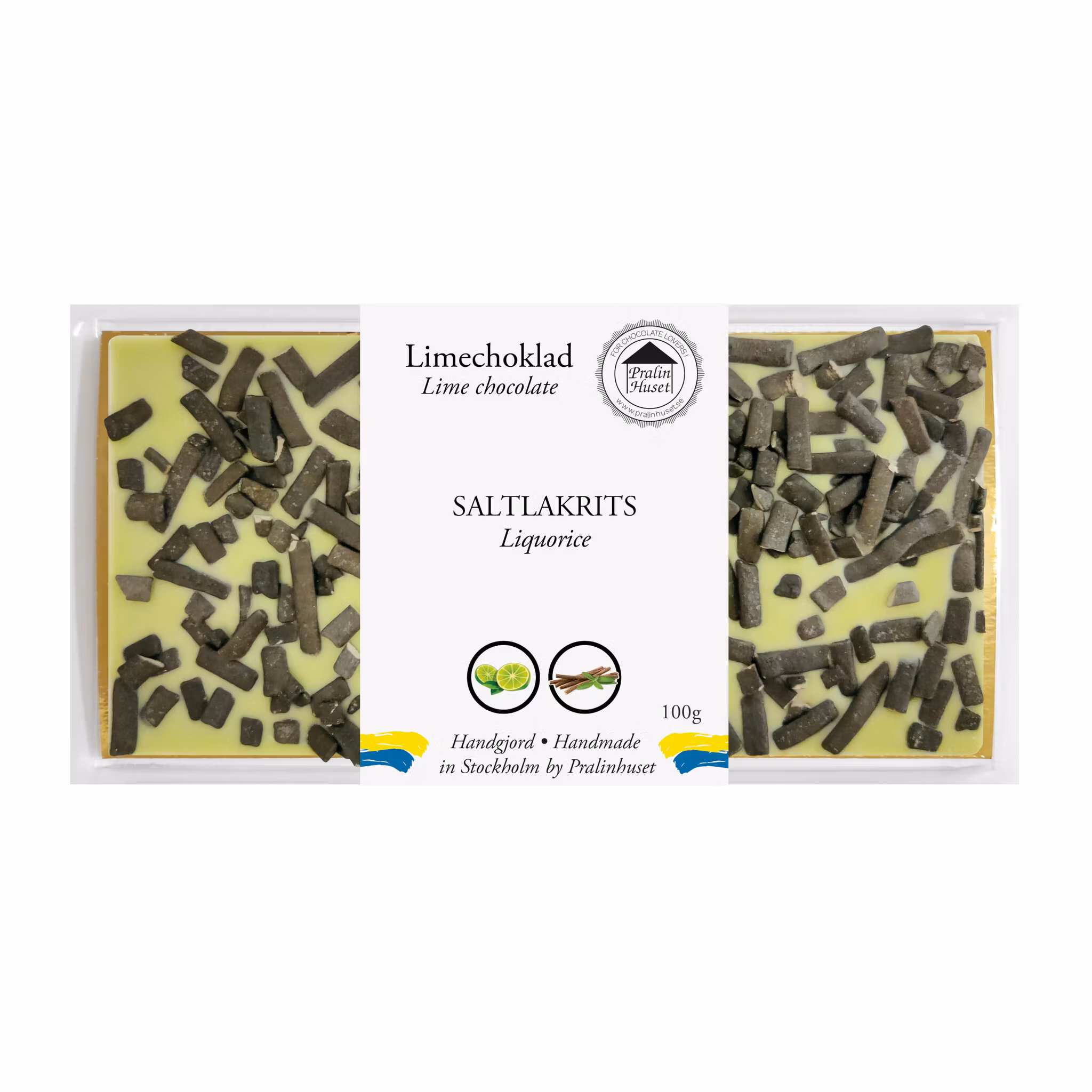 Pralinhuset - Limechoklad - Saltlakrits