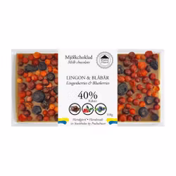Pralinhuset - 40% Kakao - Lingon & Blåbär