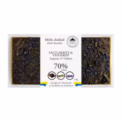 Pralinhuset - 70% Kakao - Saltlakrits & Viol