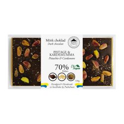 Pralinhuset - 70% Kakao - Pistage & Kardemumma