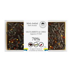 Pralinhuset - 70% Kakao - Saltlakrits & Chili