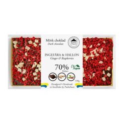 Pralinhuset - 70% Kakao - Ingefära & Hallon