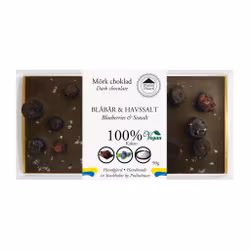 Pralinhuset - 100% Kakao - Blåbär & Havssalt