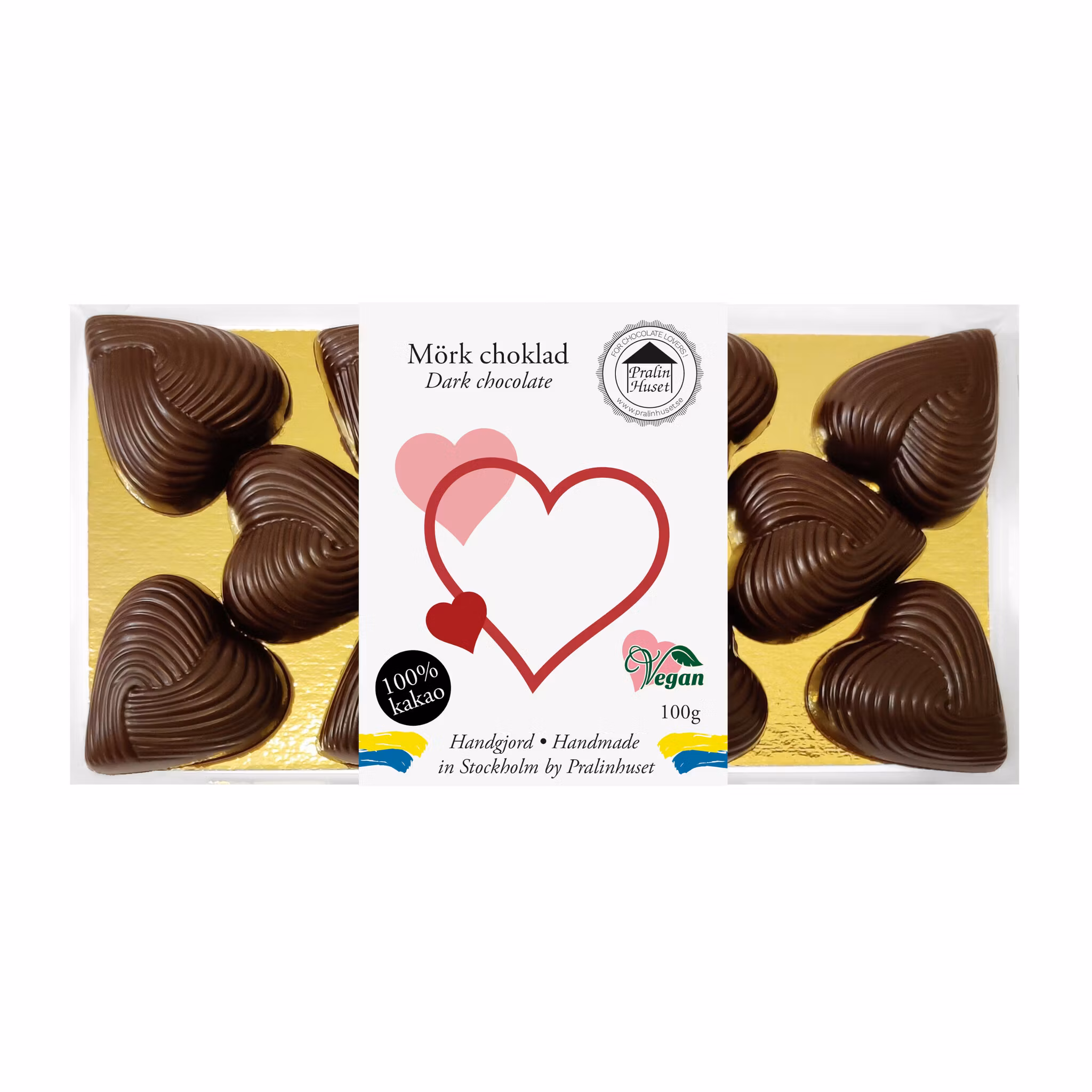 Pralinhuset - 100% Kakao - Small Hearts