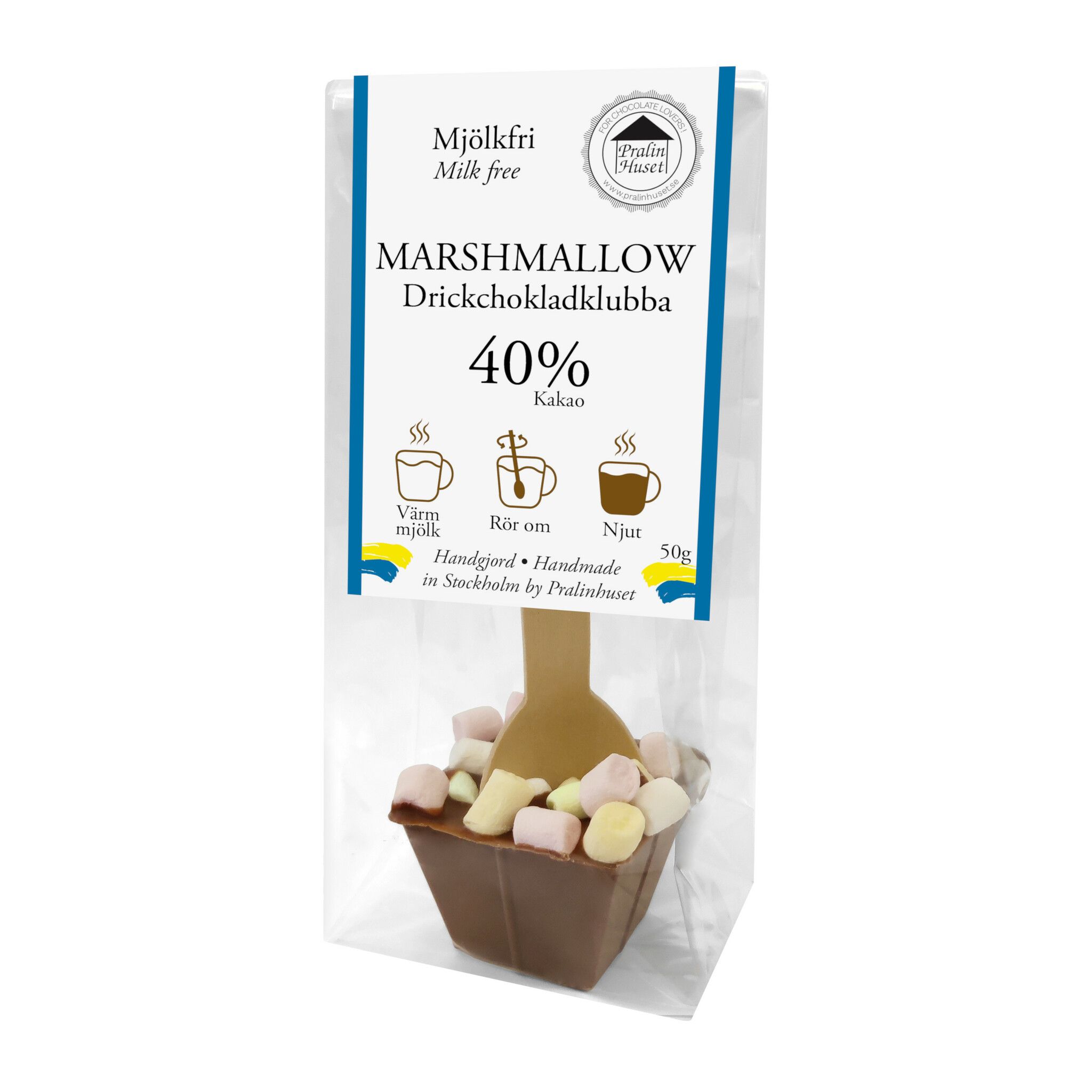 Pralinhuset - Drickchoklad - Mjölkfri - Marshmallows