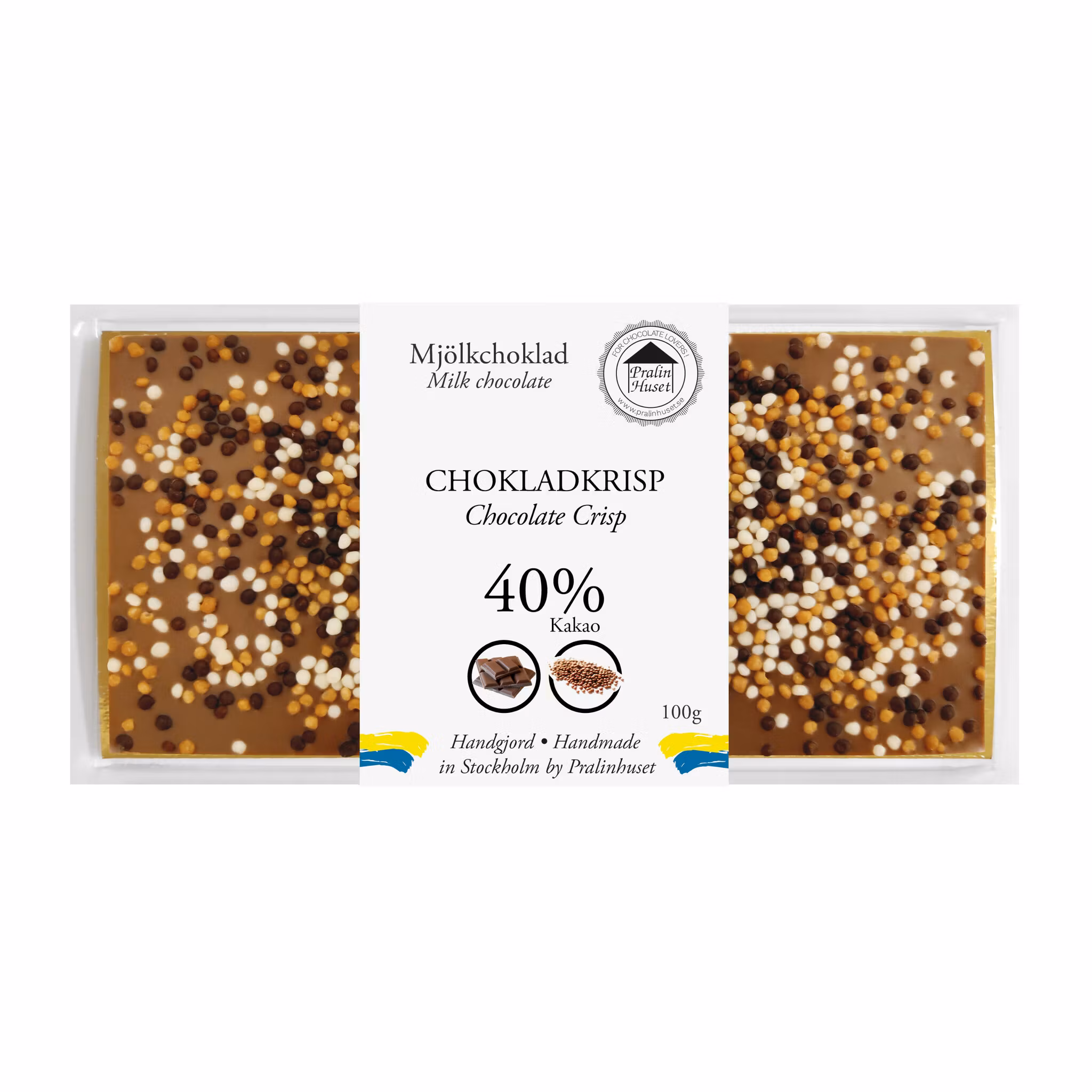 Pralinhuset - 40% Kakao - Chokladkrisp