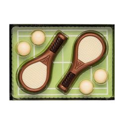 Chokladfigur - Tennisrackets - 65g