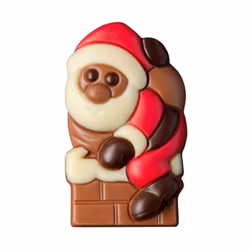 Julfigur -  Winter Tale - Santa in Chimney - Mjölkchoklad