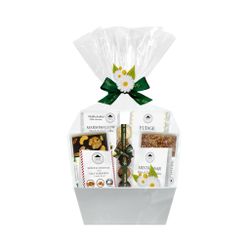 Pralinhuset - Vit Presentkorg - Husets Blandning