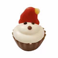 Julpralin - Santa Cup Cake - Salt Karamell & Vit Chokladkräm