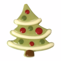 Julfigur - X-mas Tree - Vit choklad