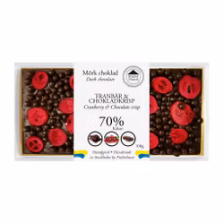 Pralinhuset - 70% Kakao - Tranbär & Chokladkrisp