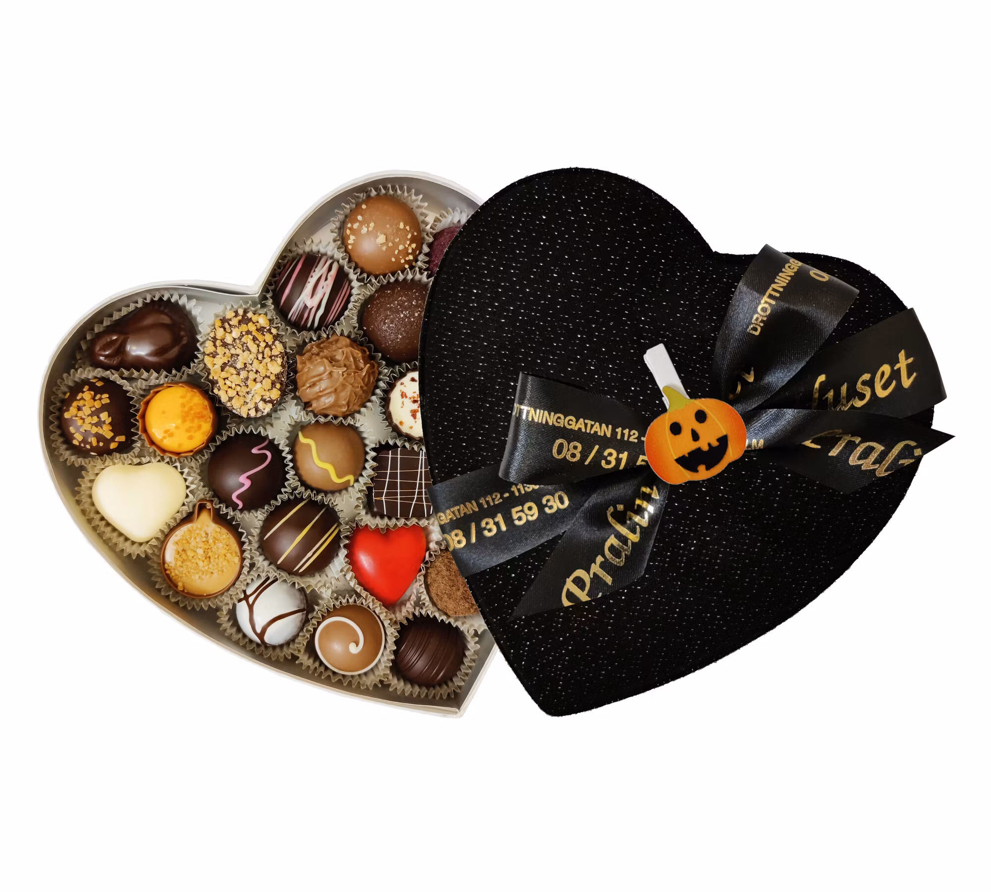 Pralinhuset - Halloween Ask - Black & White - 335g