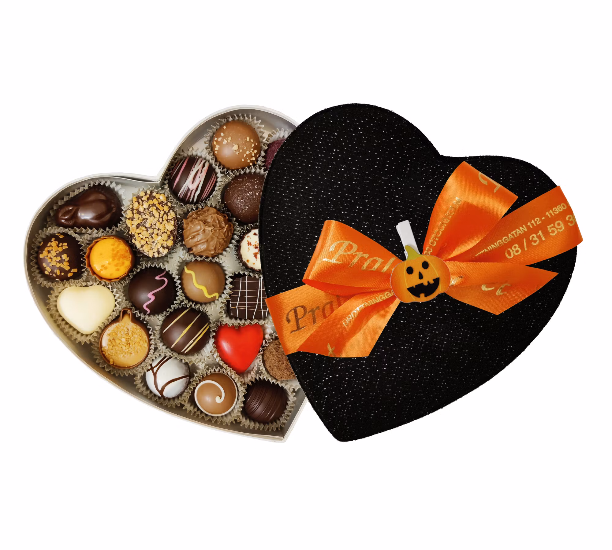 Pralinhuset - Halloween Ask - Black & White - 335g