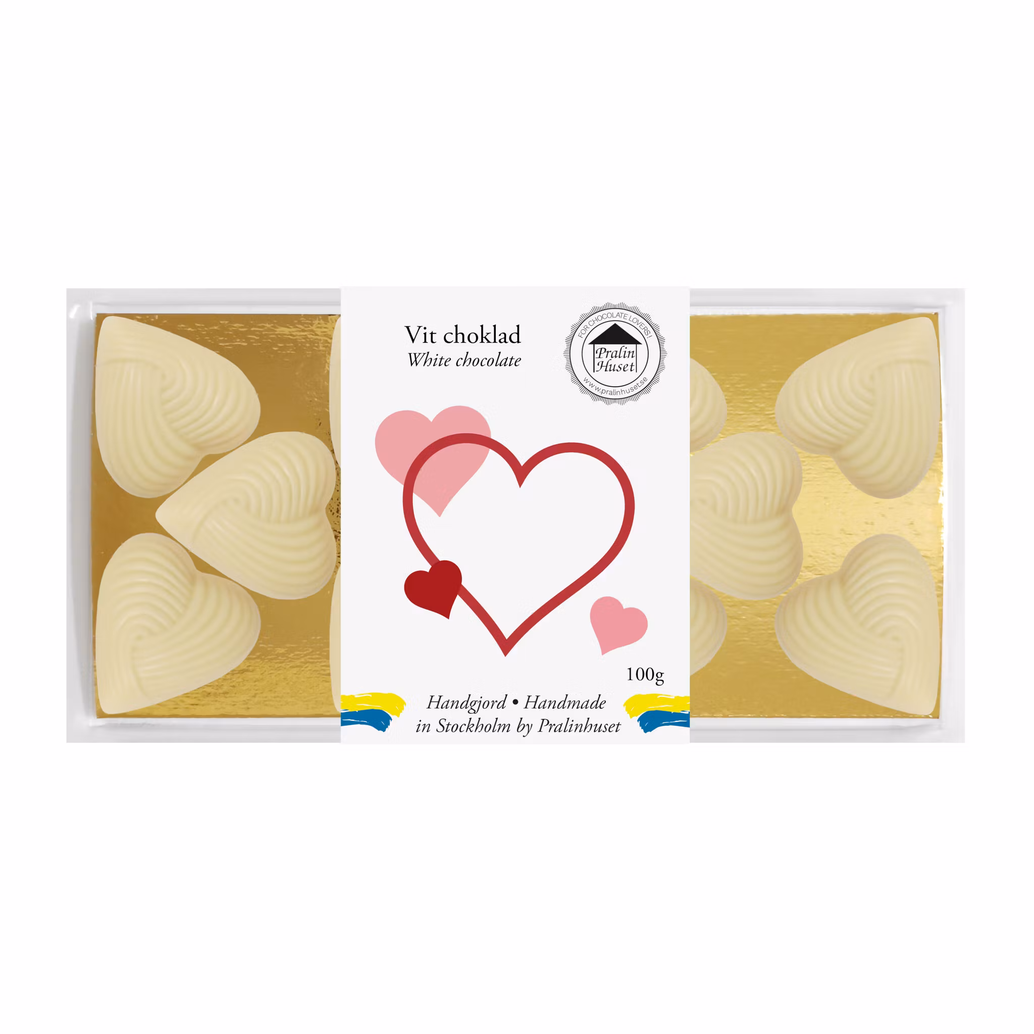 Pralinhuset - Vit Choklad - Small Hearts