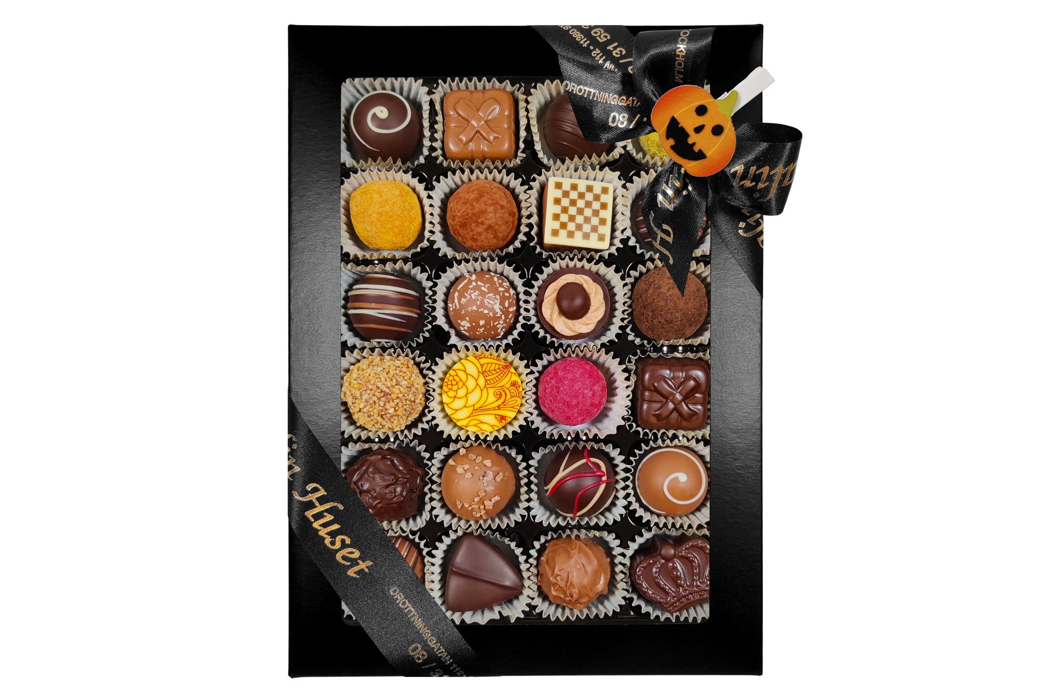 Pralinhuset - Svart Ask - Halloween - 24 Bitar