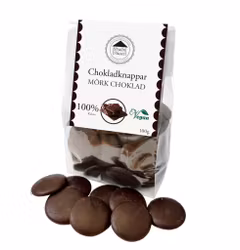 Pralinhuset - Chokladknappar - 100% Kakao - 100g