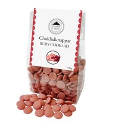 Pralinhuset - Chokladknappar - Ruby - 100g
