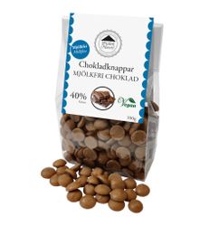 Pralinhuset - Chokladknappar - 40% Kakao Mjölkfri - 100g