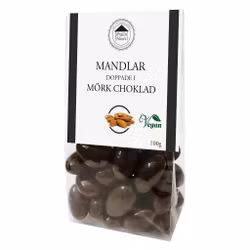 Pralinhuset - Mandlar Doppade i Mörk Choklad