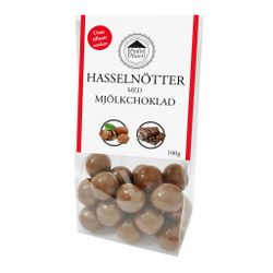 Pralinhuset - Hasselnötter i Mjölkchoklad - Utan Tillsatt Socker