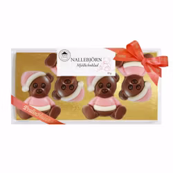Pralinhuset Ask - Nallebjörn Rosa - Mjölkchoklad