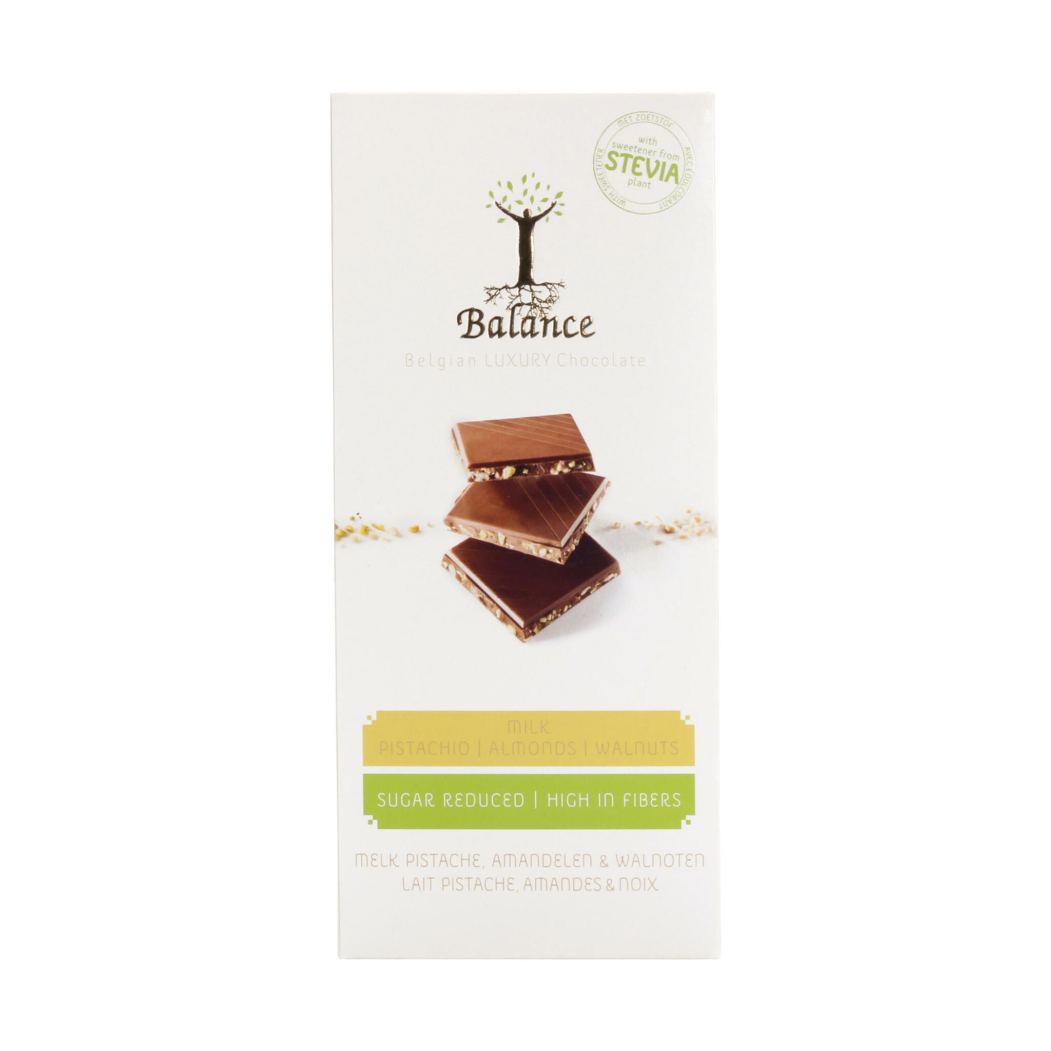 Chokladkaka - 3 Nötter Ljus 85g - Utan Tillsatt Socker