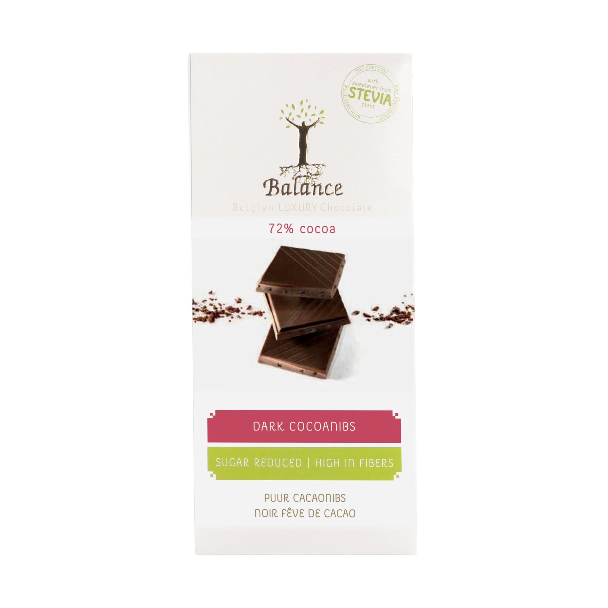 Chokladkaka - Mörk Kakaokross 85g - Utan Tillsatt Socker