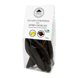 Pralinhuset - Syltade Citronskal Med Mörk Choklad - 100g