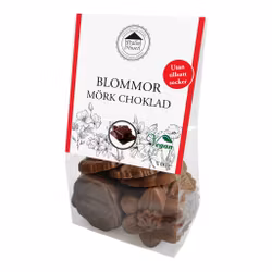 Pralinhuset - Chokladblommor Mörk - Utan tillsatt socker